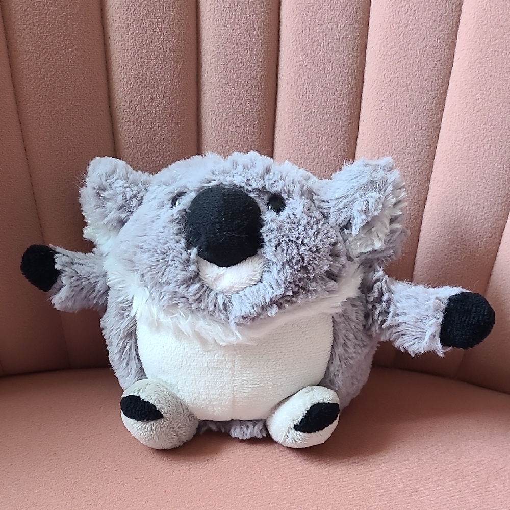 Adorable Gray and White Koala Plush